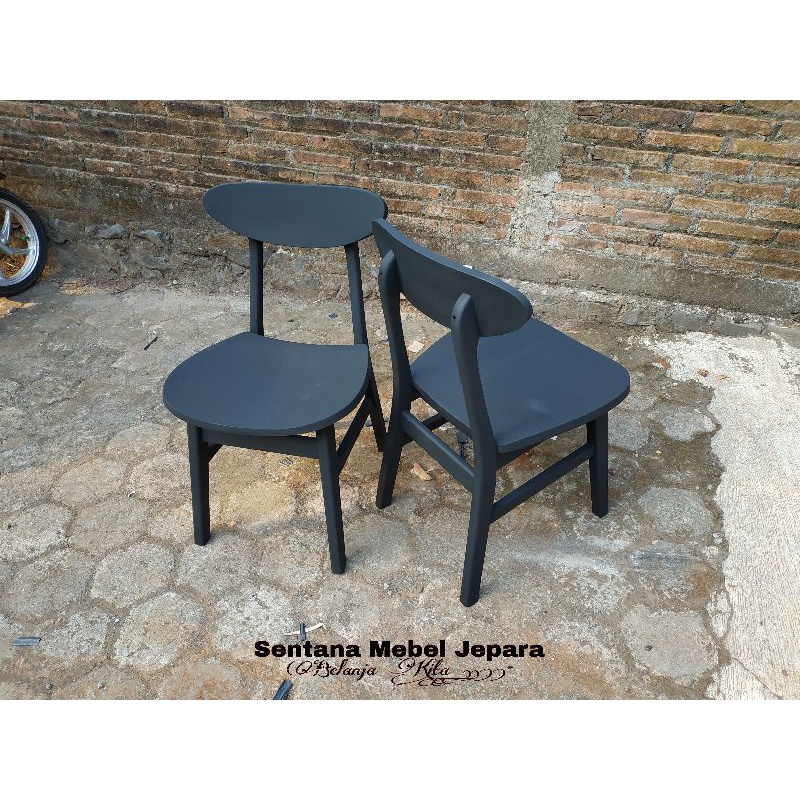 Kursi Cafe Jati Minimalis Black, Kursi Cafe Minimalis, Kursi Cafe Jati Minimalis, Kursi Cafe Murah, 