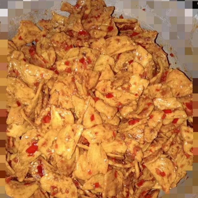 

Kue bawang/patteq pedas manis kemasan 1kg