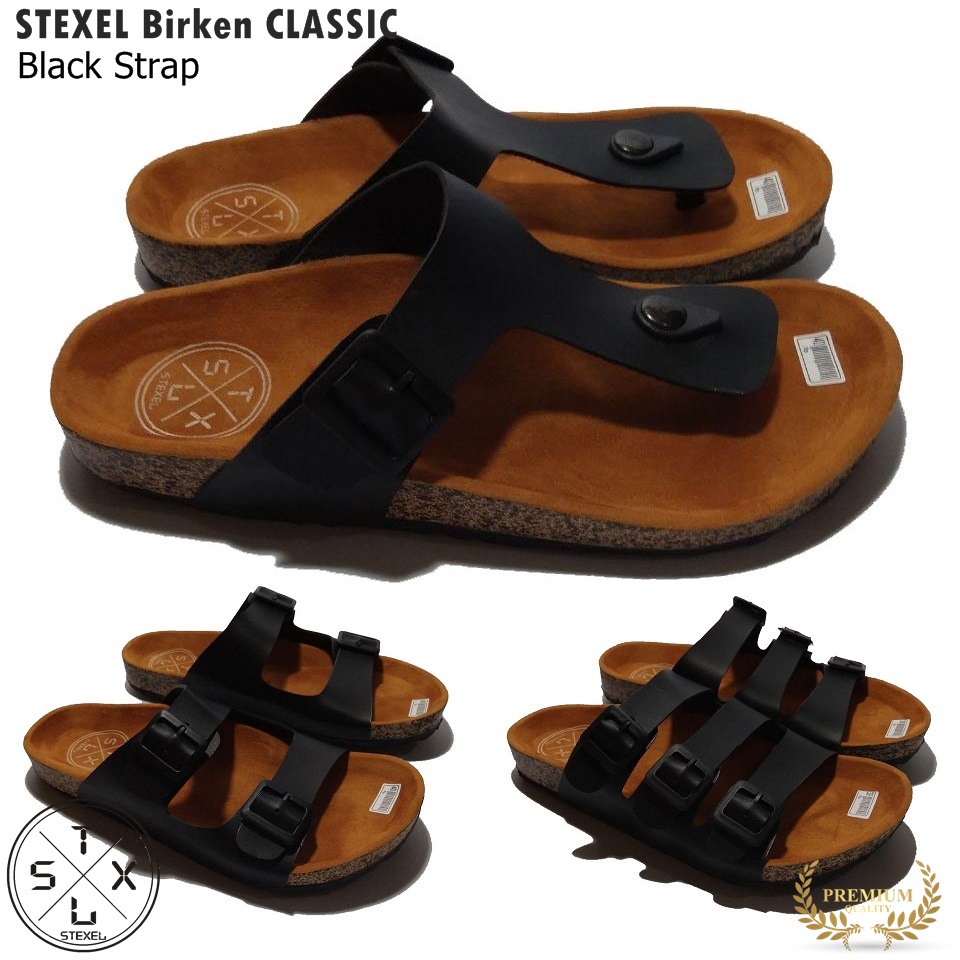 LUBRENE Sendal Distro Pria Casual Terbaru 2022 Kekinian Sandal Slop Selop Slip On Santai Kulit Sinte