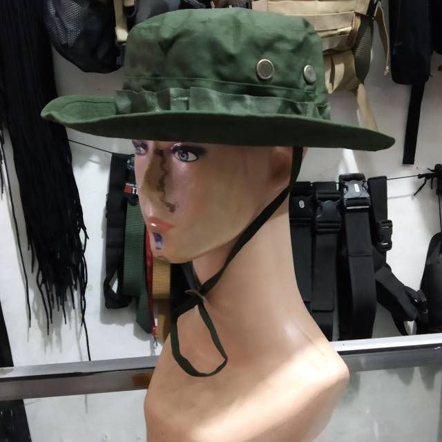 topi rimba HIJAU ARMY/topi outdoor tactical airsoft lapangan
