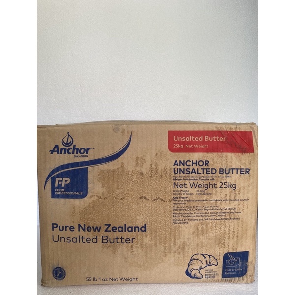 

Butter Unsalted Anchor 25kg