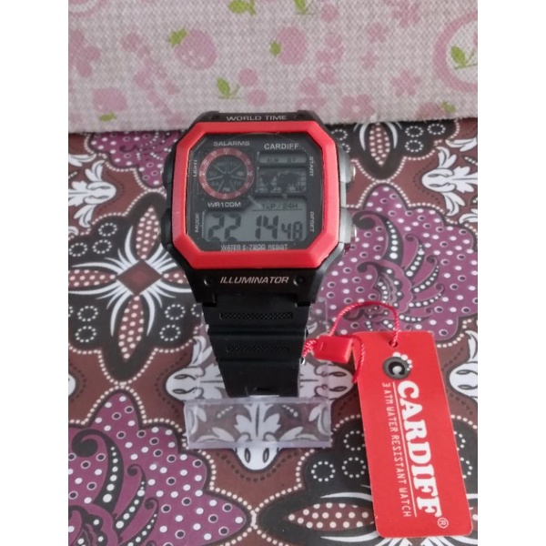 Jam Tangan Digital Merk Cardiff