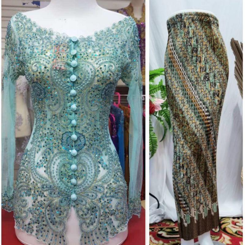 Setelan kebaya payet sabrina//set kebaya akad//kebaya wisuda//kebaya payet modern//kebaya payet