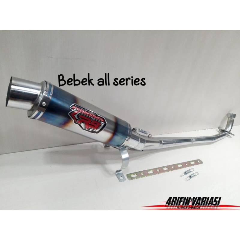 KNALPOT R.9 RACING Knalpot Bobokan Full Sytem yamaha Jupiter Z Supra Karisma Absulut Revo lama Vega
