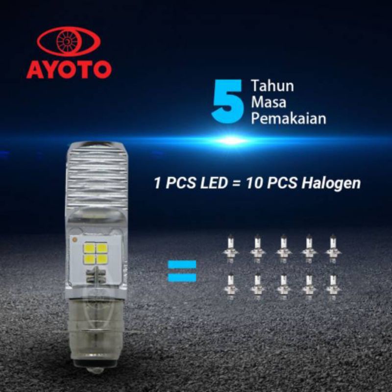 LAMPU LED DPN AYOTO M2B PRO H6 T19 BEBEK MATIC