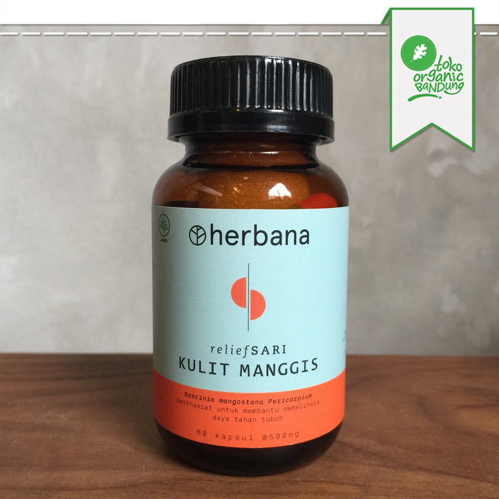 Jual Reliefsari Kulit Manggis 60 kapsul Herbana Shopee Indonesia