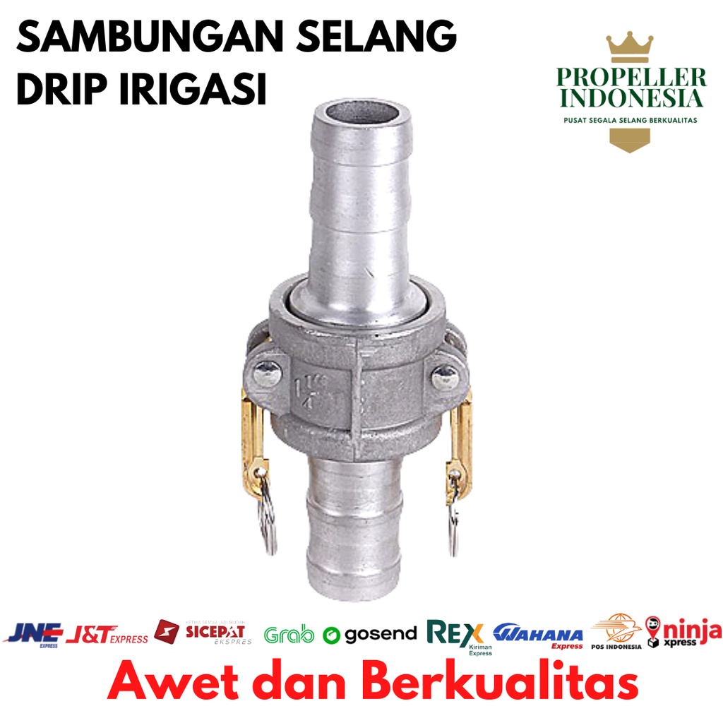 Sambungan Selang Drip Selang Irigasi Stainless 2 - 4 Inch