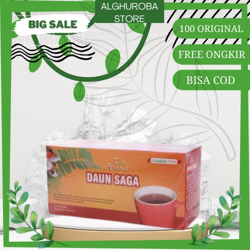 Herbal mengobati batuk dengan teh daun saga alami tanpa efek samping kualitas terpercaya