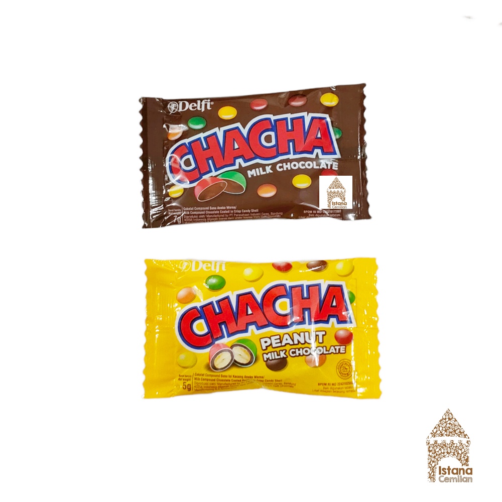 Delfi Cha Cha Milk Chocolate / Peanut Cokelat 5 Gram SATUAN