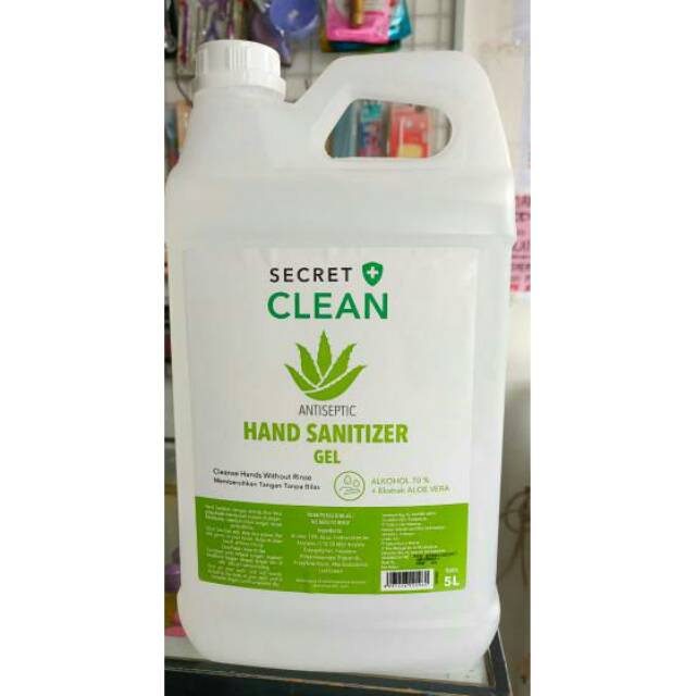 SECRET HAND SANITIZER GEL 5 LITER ANTISEPTIC