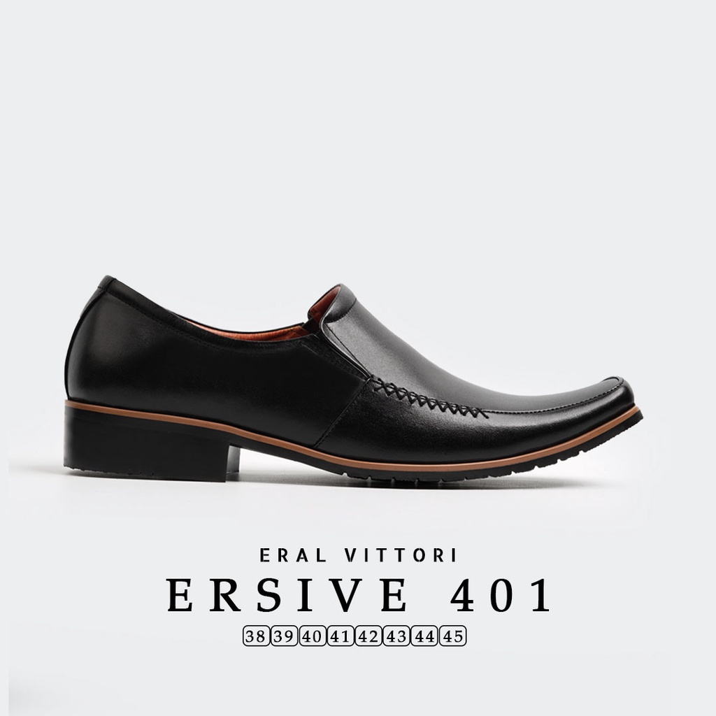 Eral Vittori - Ersive 401 Sepatu Kulit Pria Pantofel Formal