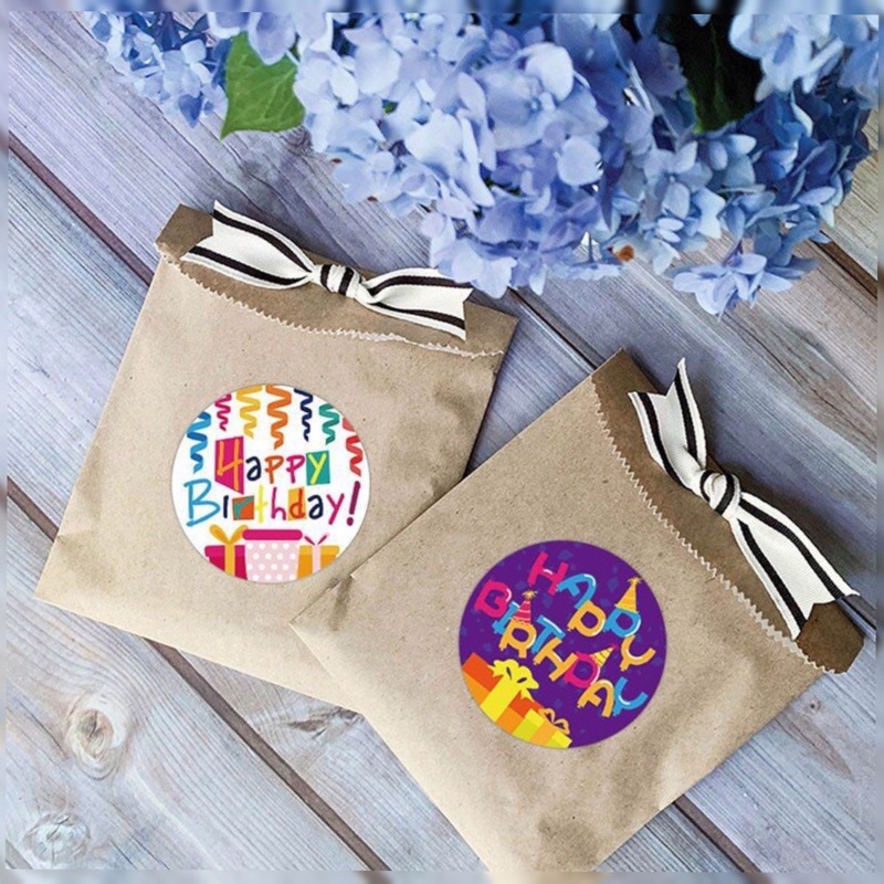 

[ BUKAN 1 ROLL!!!! ] Sticker Happy Birthday / Stiker Ulang Tahun / Stiker Ucapan Selamat Ulang Tahun / Stiker Motif Lucu