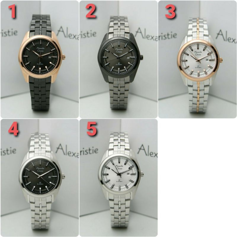 ORIGINAL GARANSI RESMI JAM TANGAN WANITA ALEXANDRE CHRISTIE CEWEK RANTAI ALEXANDER CRISTIE AC 8637