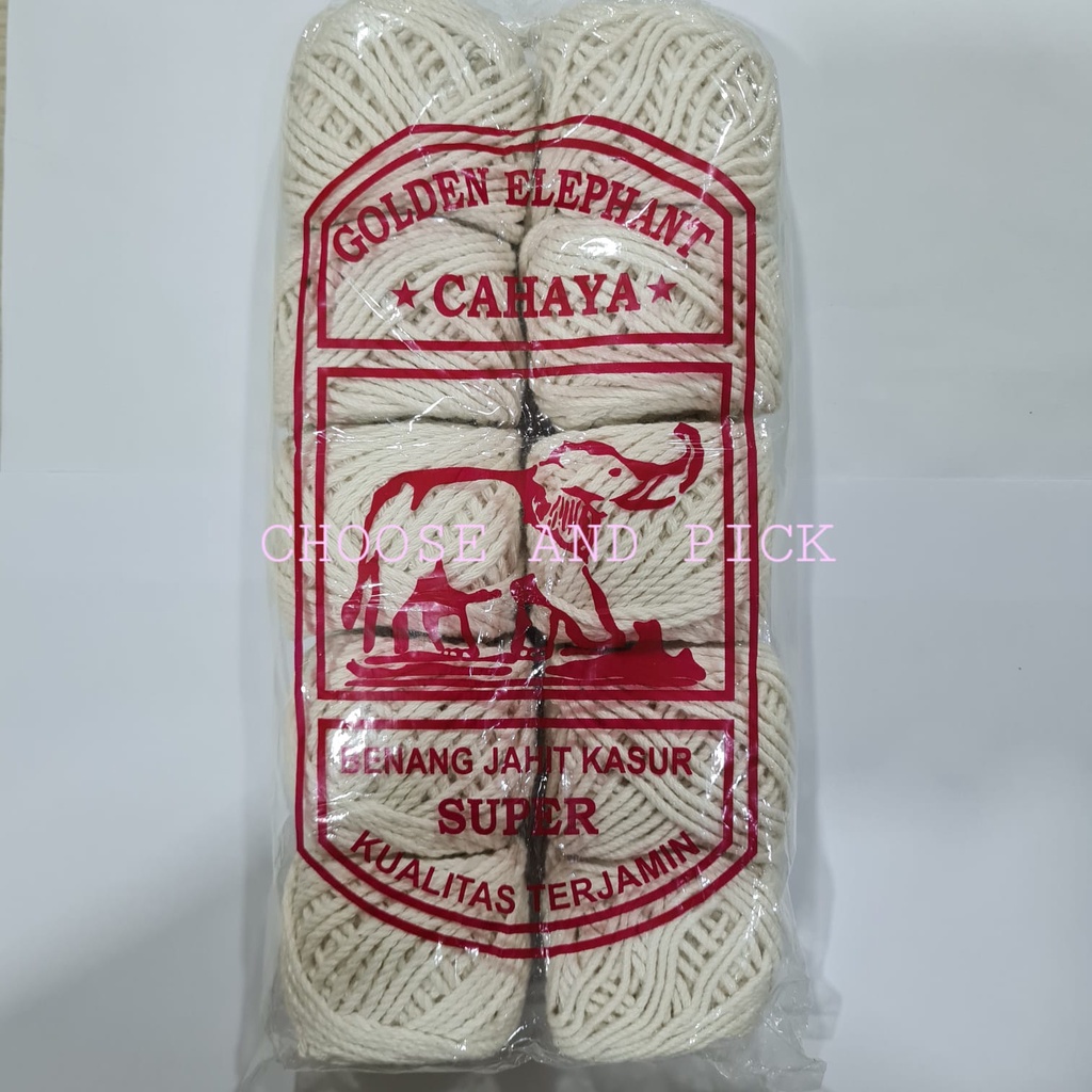 Benang Jahit Kasur Merk Golden Elephant / Tali Bakcang Bak Cang / Tali Rami Bangunan Bendera / Tali 
