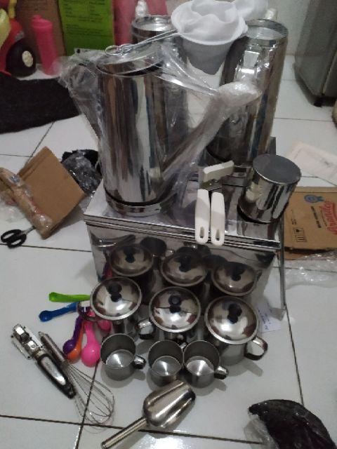 Paket Thai Tea / Set Lengkap Thai Tea Dandang Kotak Lubang 3