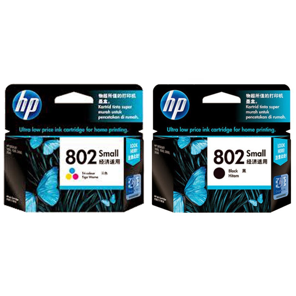 Catridge HP 802 Black / Tricolor 100% ORIGINAL 1010/1510