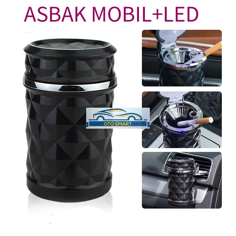 Asbak Mobil LED /Car Ashtray / Asbak Rokok  Mobil Serbaguna