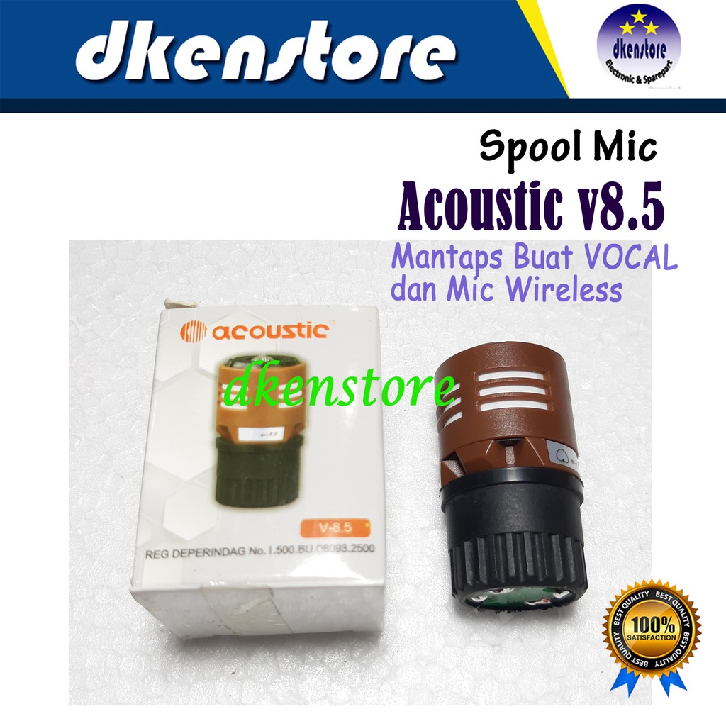 Spool Mic Acoustic V8.5 Sensitif Bagus vocal dan mic wireless