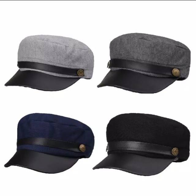 Topi Baret Perancis Topi Retro Topi Kapten Topi Nahkoda Topi Sailorman Topi Pelaut Topi Newsboy Topi