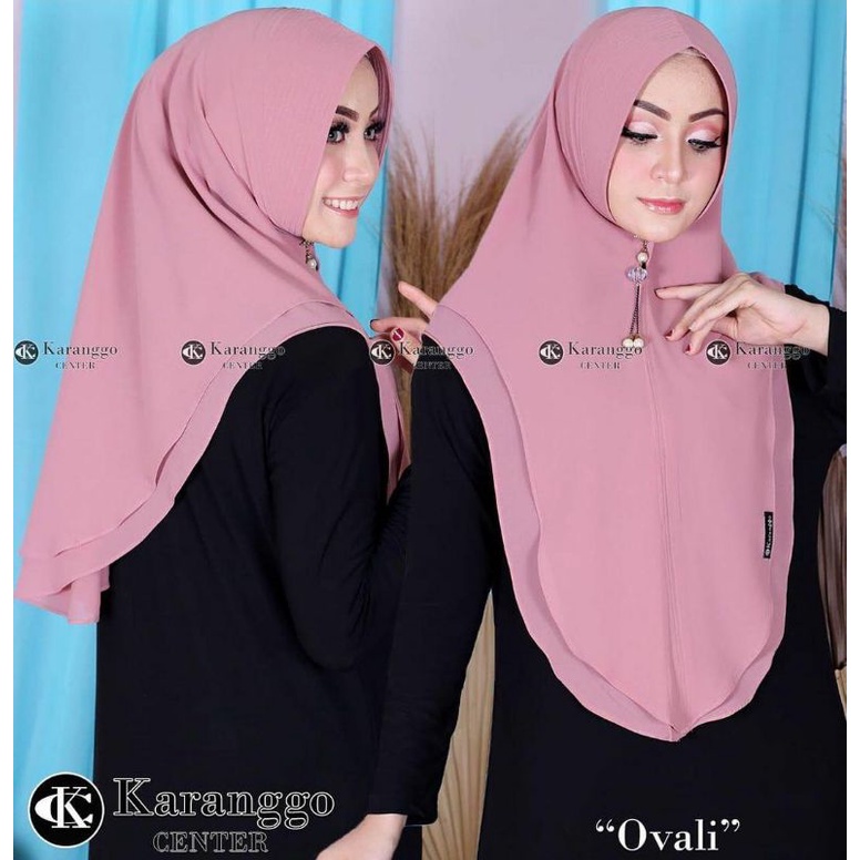 hijab ovali by karanggo center/ khimar seruty/original karanggo center