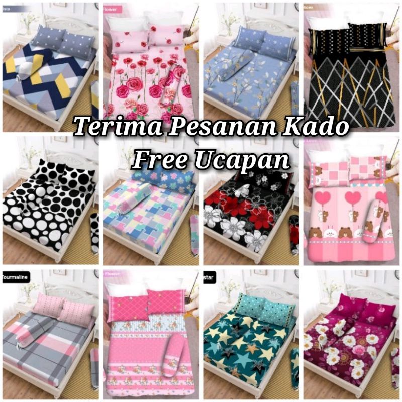 Vito Sprei Karet 160x200 Queen Size 160 x 200 Modelista Moonlight Oakwood Phantom Picasso Pink Tourm