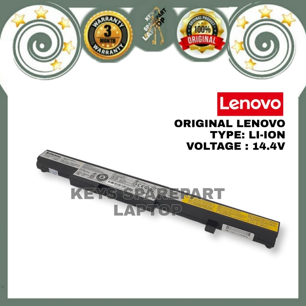 Baterai Battery Batre Laptop IBM Lenovo B40-30 B40-45 B40-70 B50-45 B50-70 B50-30 IdeaPad V4400 G550S G550 L13L4A01 L12L4E55 L12M4E55 L13M4A01 L13S4A01 B40 B41-35 B50 N40 N50 M4400 E40-80 E40-70 E40-45 E50-70 M4450 Original