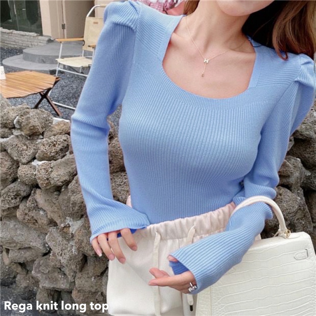 Rega knit long top - Thejanclothes