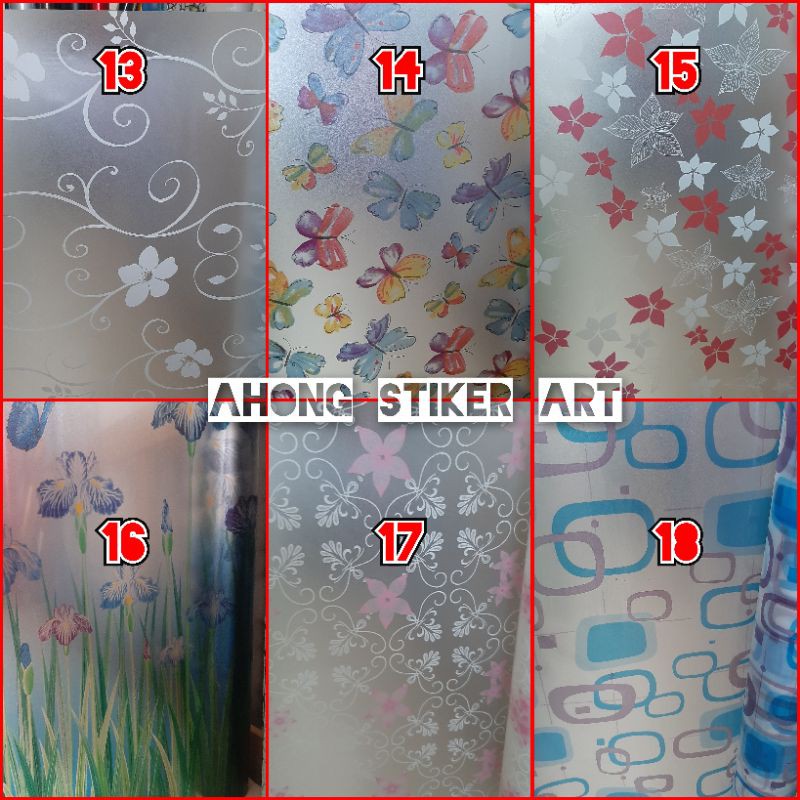 STIKER MOTIF/STICKER KACA MOTIF/STICKER/NEW MOTIF/TERLARIS STIKER KACA