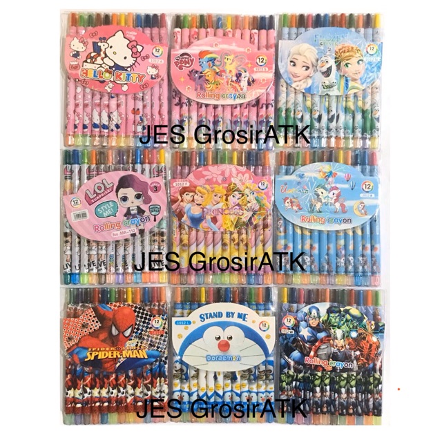 

Crayon Putar Panjang Gambar Karakter [set]