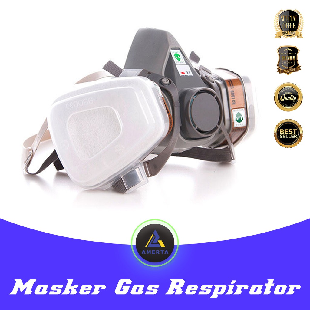 Masker Gas Respirator / Anti Debu / Anti Virus / Masker Asap / Masker Serbaguna