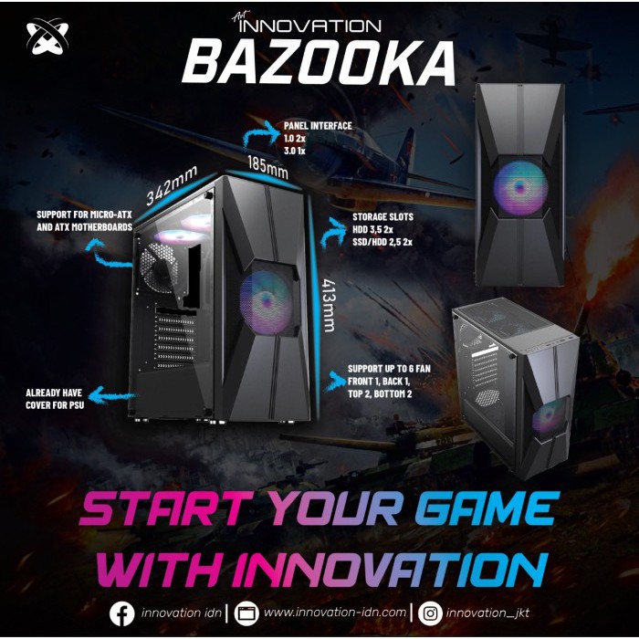 Casing PC Innovation Bazzoka