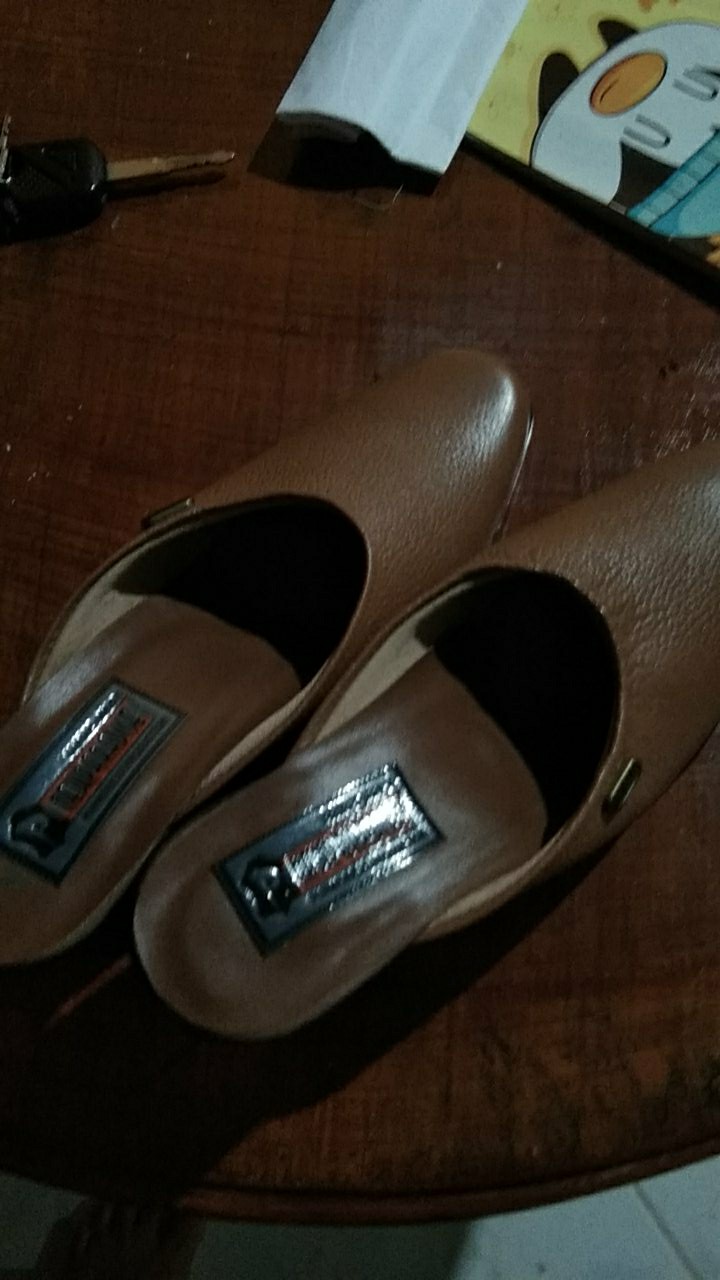 Sale ! Sepatu Slop Pantofel Wanita New Paradise Slp06 / Sepatu Kantor Wanita Kulit Asli - Coklat