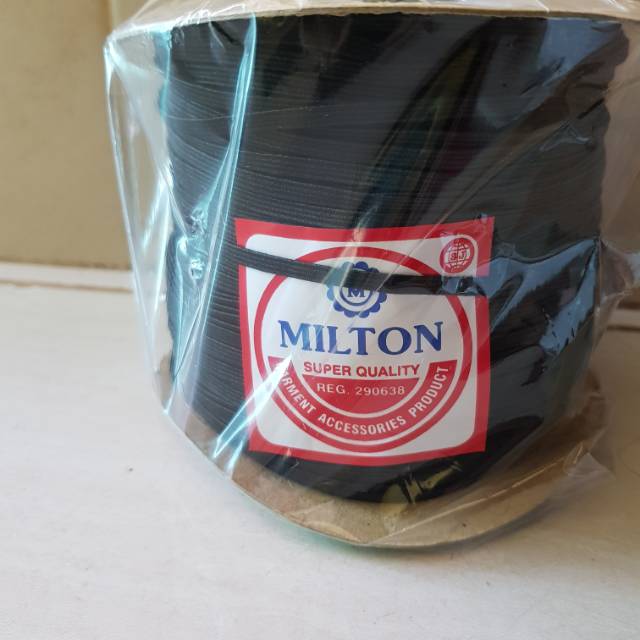 

Karet Elastis 4mm Hitam MILTON-Karet Elastis Serba Guna 250meter