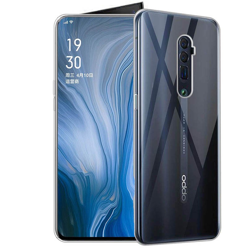 Slim TPU Case Oppo Reno 10x Zoom - Original Clear Soft Bening Cover Casing Shock