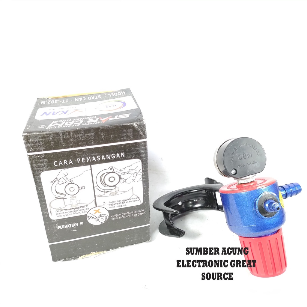 Starcam TT202M Regulator HP Meter Puteran Kompor Gas Tekanan Tinggi