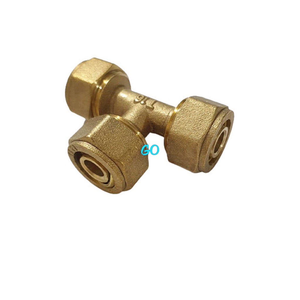 TEE DRAT LUAR - T SAMBUNGAN AIR PANAS KUNINGAN 1/2" - Tee DRAT LUAR