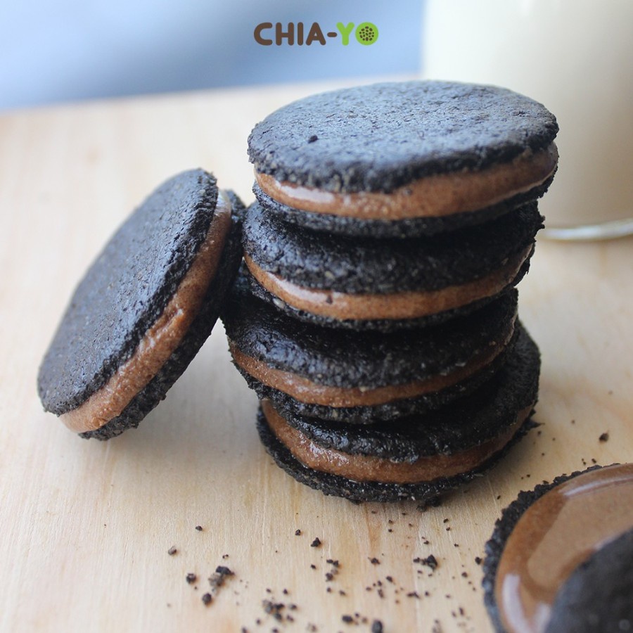 CHIAYO SANDWICH HEALTHY COOKIES HIGH FIBER | SNACK SEHAT RED VELVET CHOCO COFFEE MATCHA