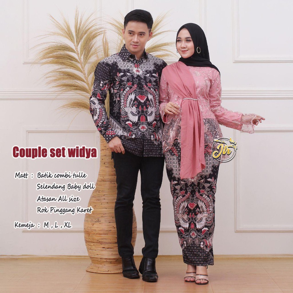 Kebaya Lamaran Tunangan Baju Kondangan Couple Sarimbit Batik Seragam Bridesmaid Groom Widya Matilda