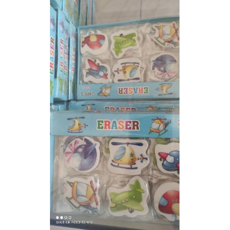 

24 PCS Penghapus karakter motif lucu / stip / alat tulis