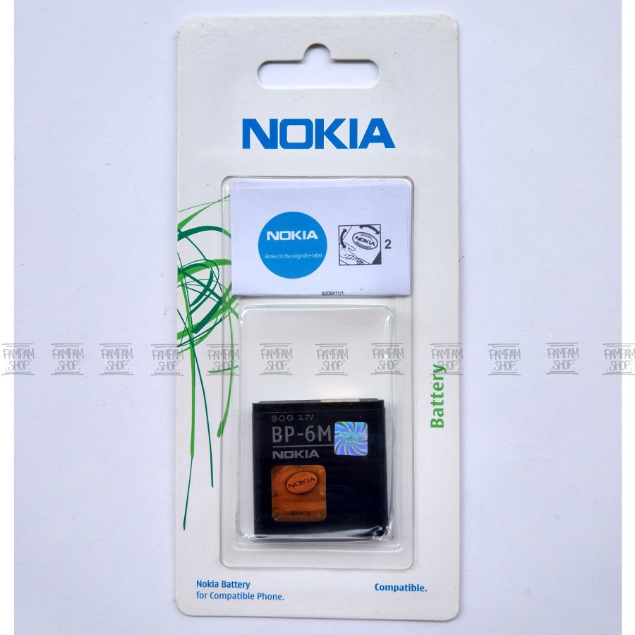 Baterai Nokia 3250 6133 6151 6233 6234 6280 6288 BP6M BP-6M Original OEM Batre Batrai Battery BP 6M