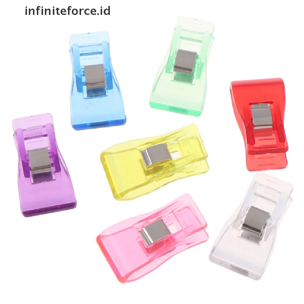 (Infiniteforce.Id) 50 / 100pcs / Pak Klip Bentuk Clover Untuk Kerajinan Tangan / Rajut / Jahit