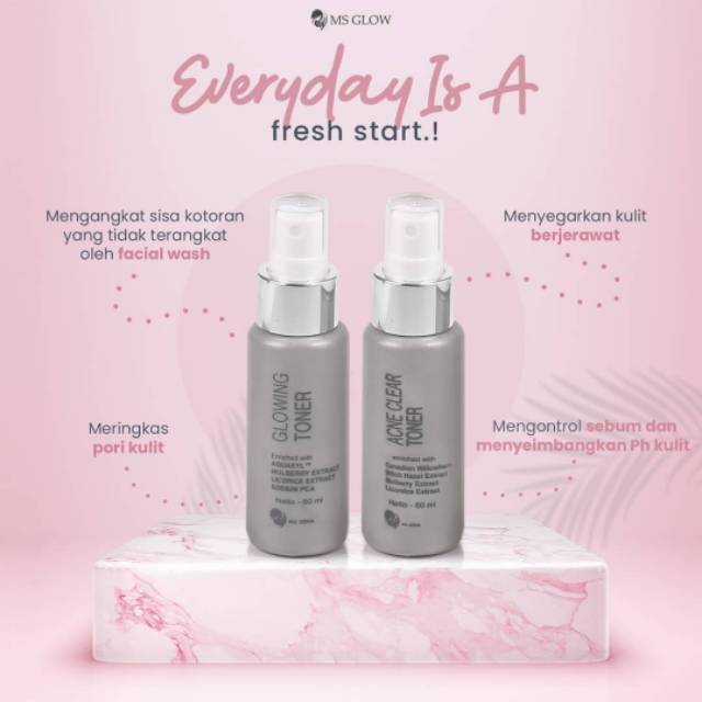 FACE TONER MS GLOW / TONER GLOWING MS GLOW / TONER ACNE MS GLOW / TONER KLINIK MS GLOW / TONER MS
