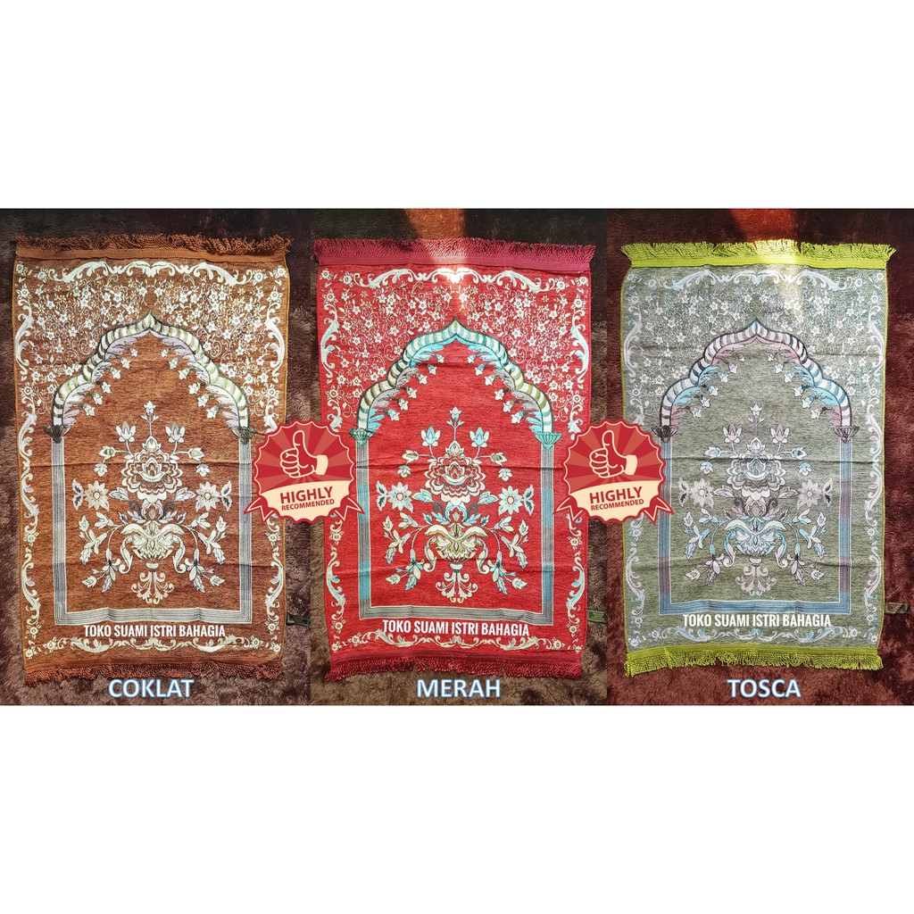 Sajadah Tas Nabawi Kalsum Super Chenille Mas Tambang Turki Travel
