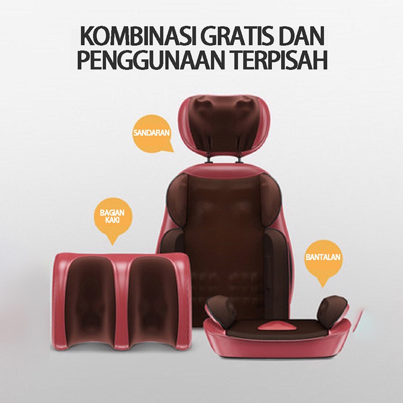 BENBO Bantalan Pijat Seluruh Tubuh/Bantal Pijat Sofa Kursi Pijat/Bantal Pijat Elektrik/Bantal Pijat Portabel