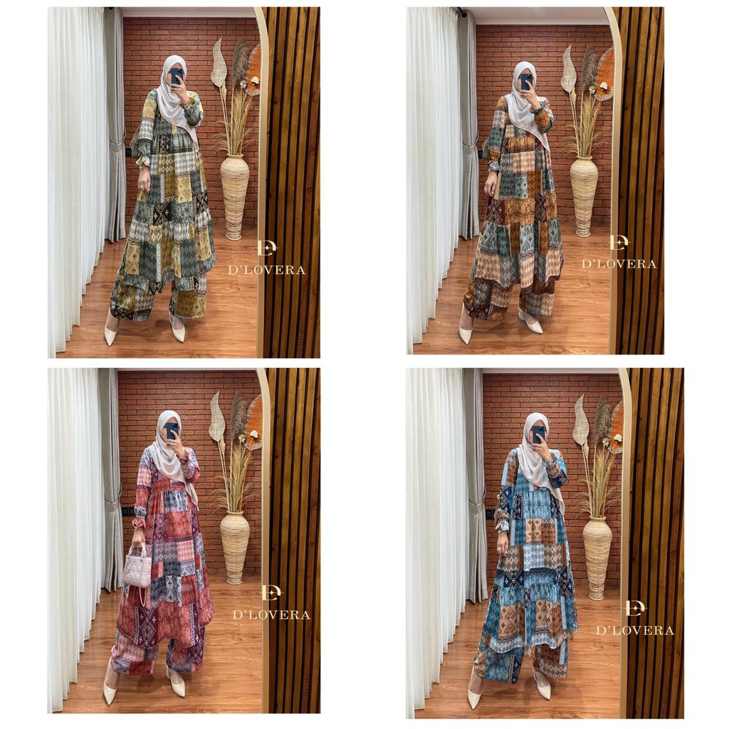 MARINA SET ORIGINAL DLOVERA BY OLLA SETELAN CELANA KULOT
