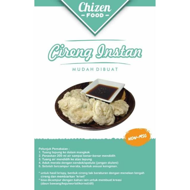 

TEPUNG Cireng Instan Chizen Food