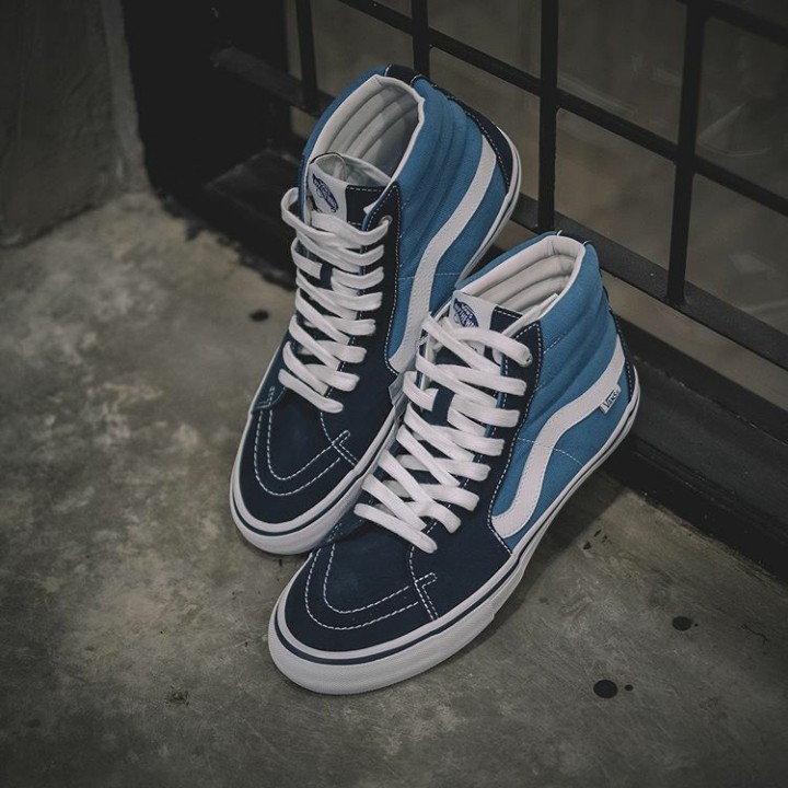 vans sk8 hi navy pro