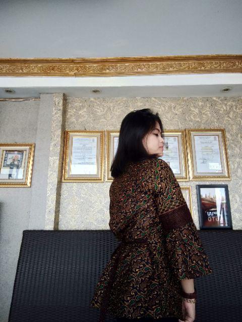 Atasan Batik Dolby Dolbi Dobby Doby Tenun Sutra Tulis Halus Katun Atbm Baron ,sarombit Atasan,,