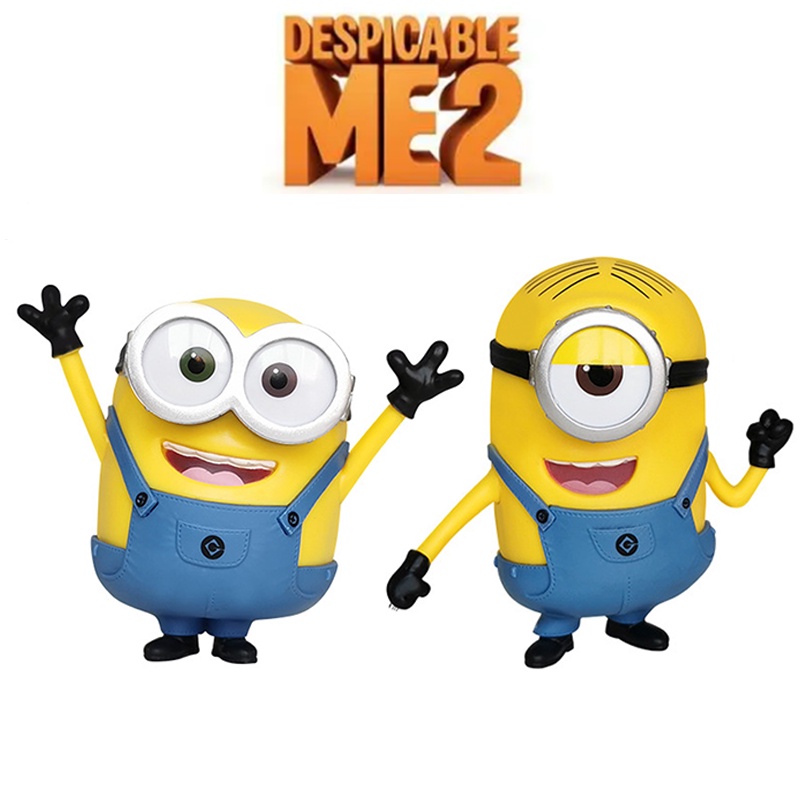 Mainan Despicable Me 2 The Minions Action Figure Role Bob Kevin Stuart Bahan PVC Untuk Hadiah Anak