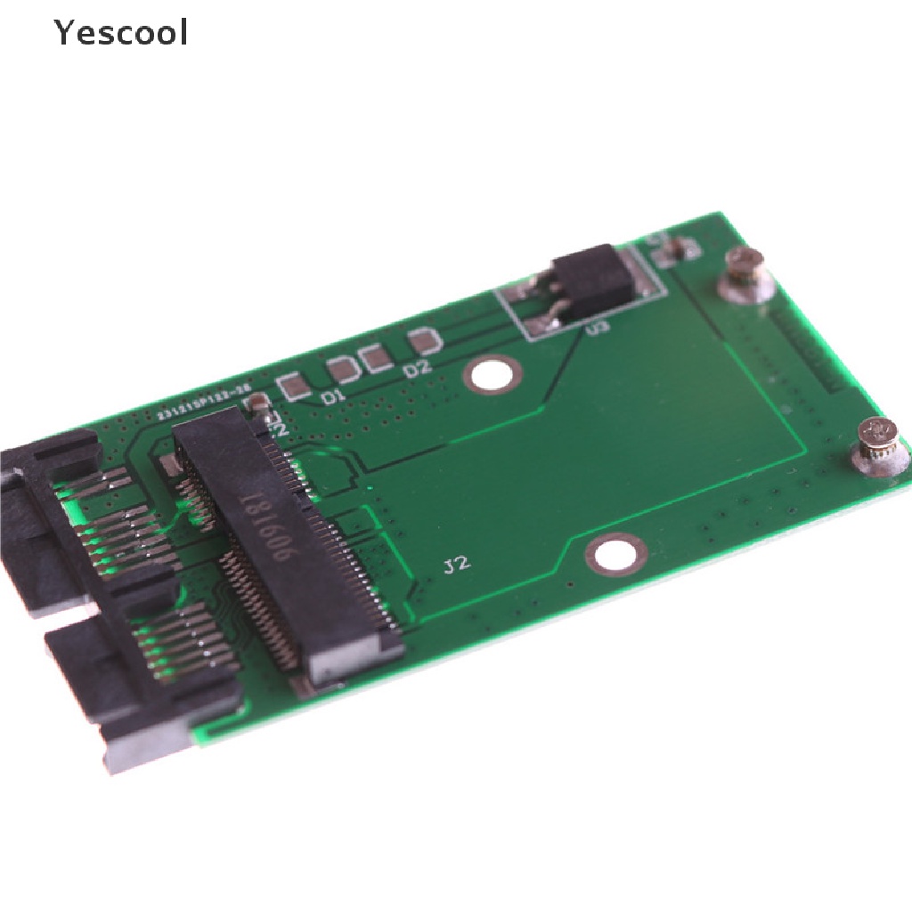 Yescool Kartu Adapter Converter Mini Pcie Pci-e mSATA SSD to 1.8 &quot;Micro SATA 0 0 0 0 0